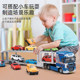 Simulation alloy double-decker car transporter model vehicle heavy-duty big truck car toy car semi-trailer boy