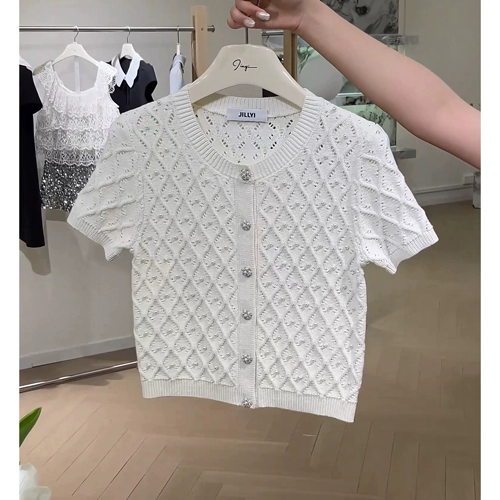 Летний трикотажный свитер для отдыха, по фигуре, оверсайз