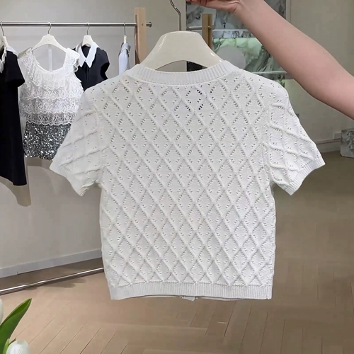 Летний трикотажный свитер для отдыха, по фигуре, оверсайз