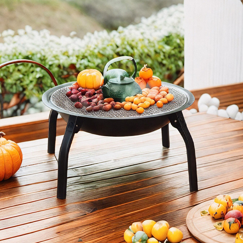 🔥 Outdoor stove tea cooking table suit, your new warm pet? 🏡 🔥