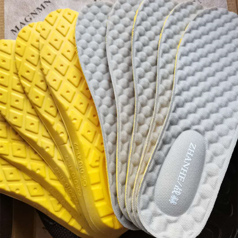 Combat Boots Latex Sneakers Mat Men and women Shock Absorbing breathable Deodorant Sweat-Sweat Super Soft Basketball Running Combat Training Insoles