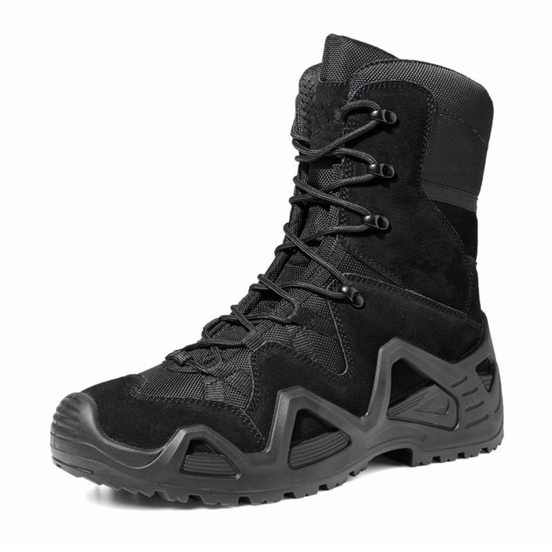 Ultra-Light Combat Boots, Men's Waterproof Hiking Shoes, Spring and Summer High-Top Breathable Desert Boots, Professional Outdoor Hiking Tactical Boots