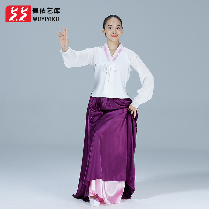 Dance Yiyi Gallery North Korean dance to serve fresh ethnic dance skirt female blouses adult practice fluffy dress class clothes custom-made-Taobao