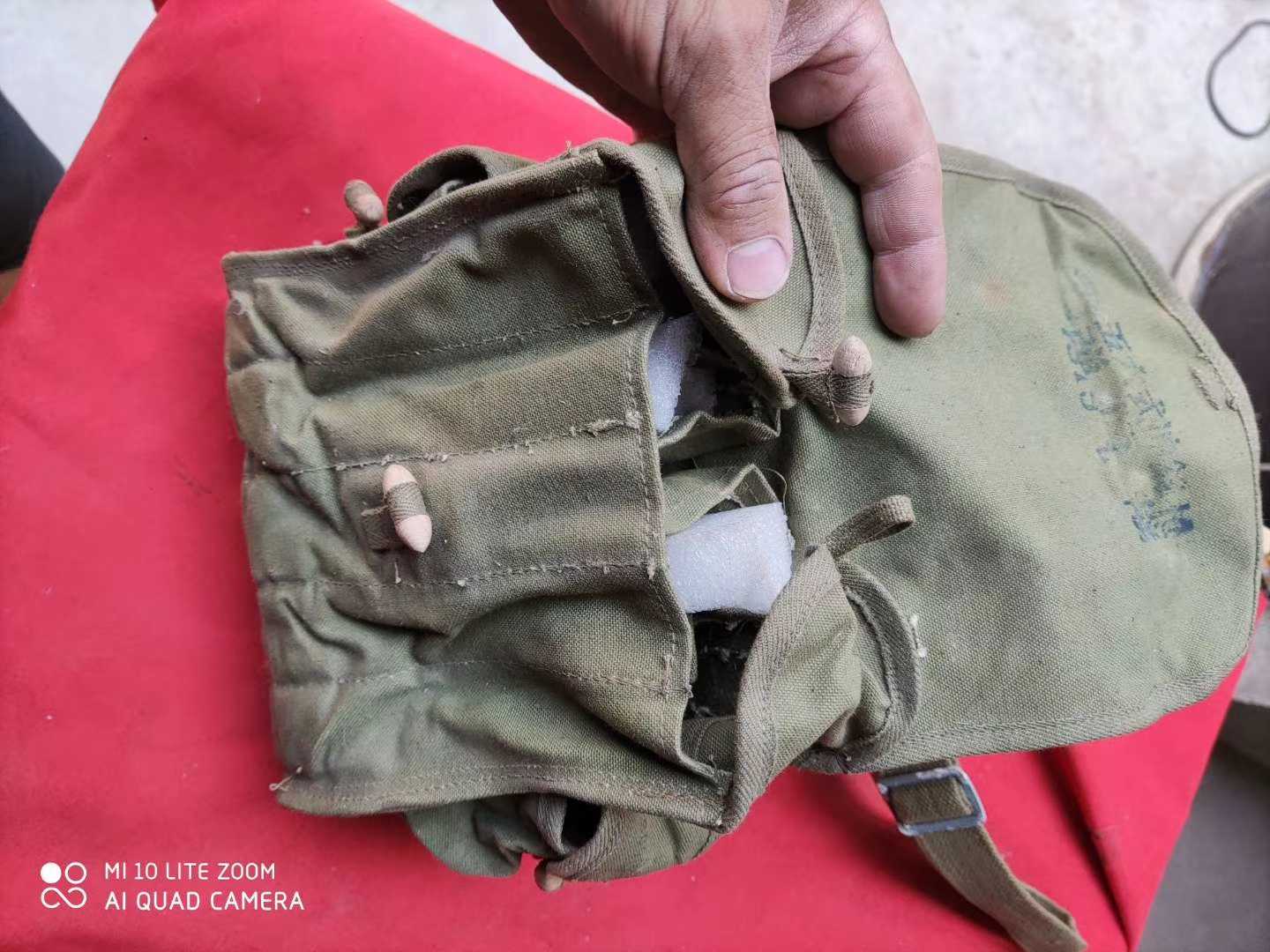 Army Meme Hair Old 56 inclined satchel Canvas Debris Bag Outdoor Single Shoulder Bag DIY Old Collection Bag