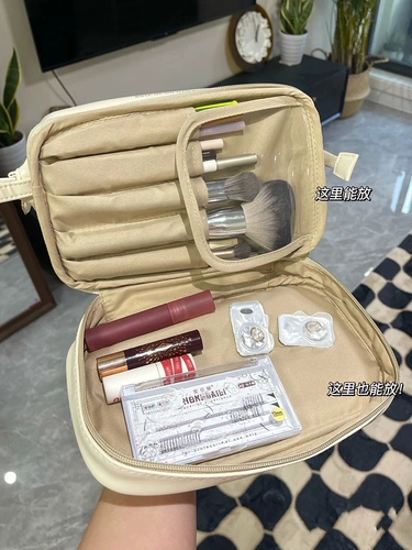 Вместительная и большая косметичка, портативная сумка через плечо, коробка для хранения