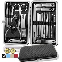 Manicure Pedicure Set 19 in 1 Professional Grooming Kits Na