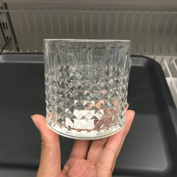 IKEA Hộ gia đình Ly Châu Âu Whisky Cup Diamond Cup Bia Cup Yang Lie Wine Cup Wine - Rượu vang