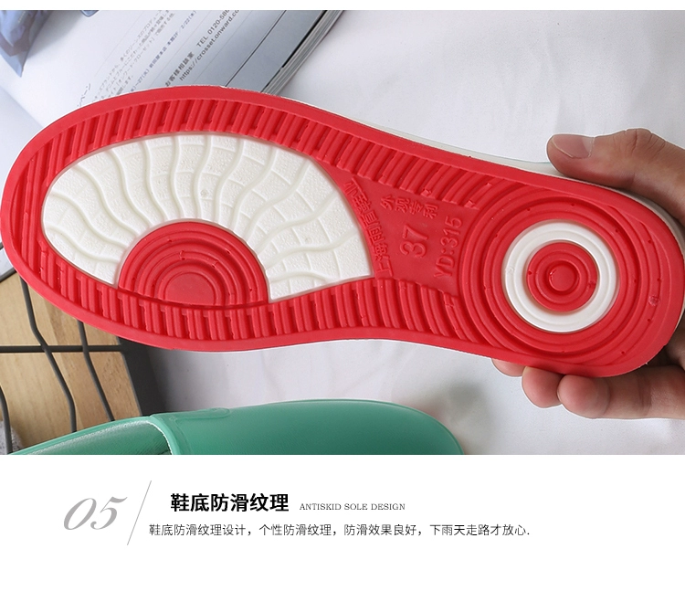 Thời trang giày đi mưa đi mưa nữ chân nông không thấm nước giày ống ngắn mưa mưa ngày mưa mang giày người lớn giày cao su giúp giày công sở thấp