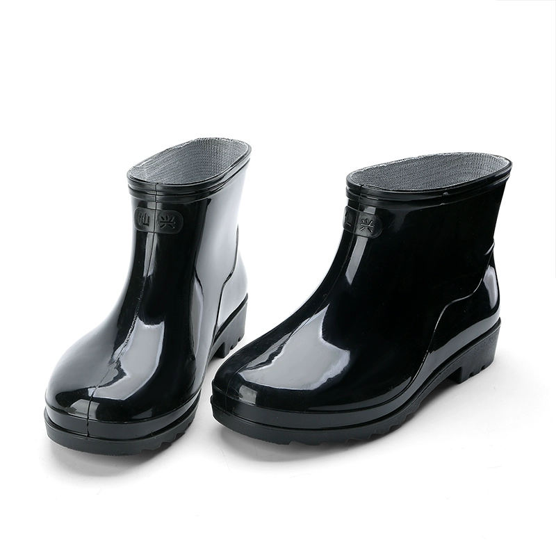 Mùa hè mưa giày của nam giới giày nước thấp trong ống mưa khởi động cao su giày mặc giày không thấm nước nhà bếp làm việc nước khởi động ngắn ống không trượt giày
