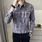 Весенняя приталенная трендовая рубашка для отдыха, в корейском стиле