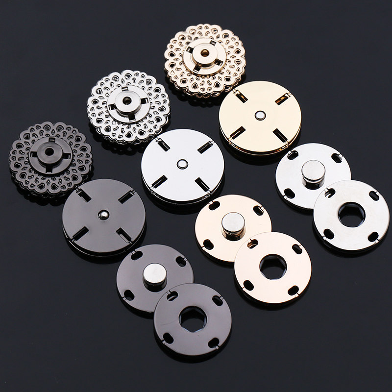 Dark Shade of the Mother Button Hair Follicle Dresses Big Clothes Women Snap clothes 100 Lap Round Big buttons Cashmere Cashmere Metal Snap