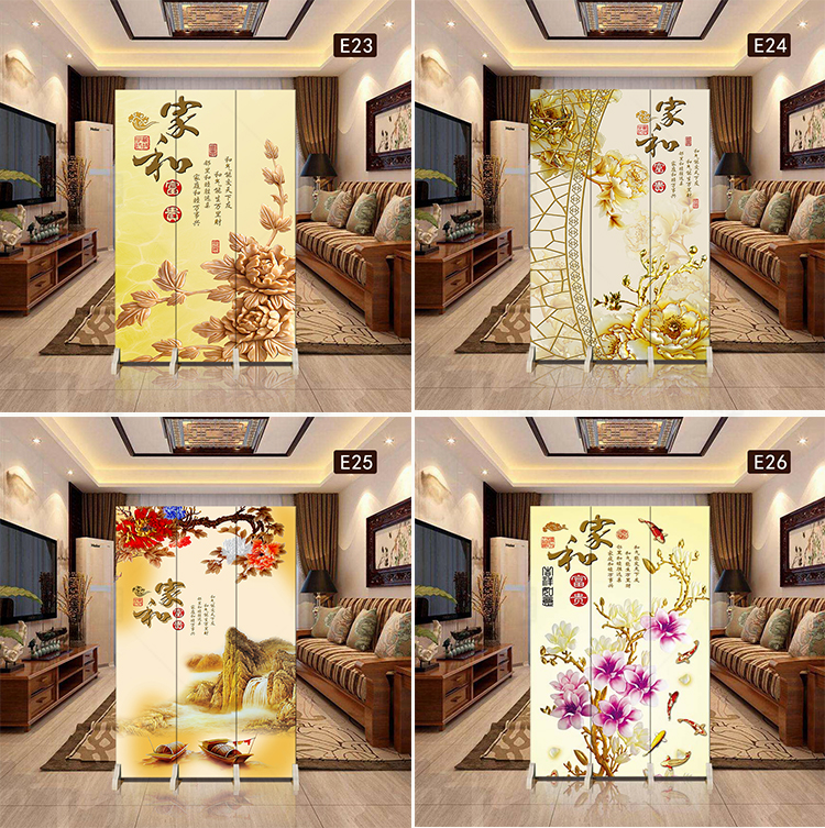 Màn hình Trung Quốc đơn giản gấp di động vải vách ngăn phòng khách thời trang đơn giản hiện đại căn hộ nhỏ phòng gỗ rắn - Màn hình / Cửa sổ vách ngăn gỗ