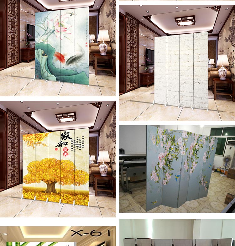 Phân vùng màn hình đơn giản phòng khách hiện đại di động đơn giản gấp thời trang phòng ngủ vải đơn giản phòng gấp màn hình - Màn hình / Cửa sổ vách ngăn phòng khách bằng gỗ