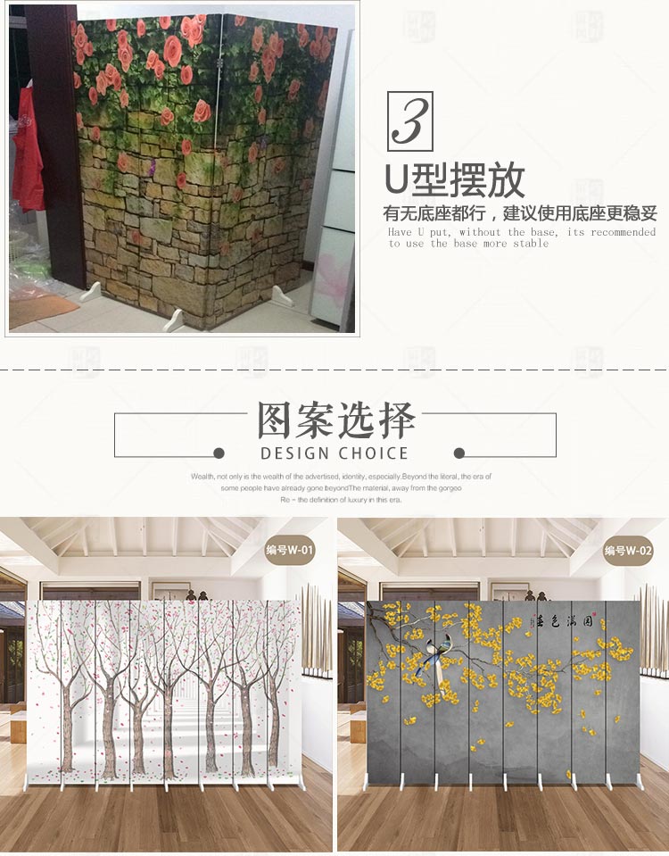Màn hình Trung Quốc mới đơn giản hiện đại di động phòng khách gấp phòng ngủ trang trí phòng ngủ gỗ rắn văn phòng vải - Màn hình / Cửa sổ bức bình phong gỗ