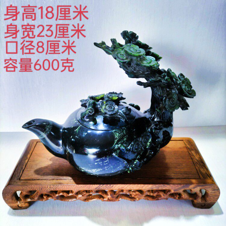 甘肃酒泉夜光杯25年新款!祁连山墨玉雕鸳鸯玉杯,根雕茶杯太绝了🔥国风茶器必入?真实体验分享-珠宝半成品-淘宝好物网