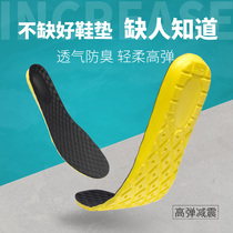 Leather Shoes Insole Men Breathable Sweat-absorbing Deodorant Thickened Sport Basketball Shock Absorbing aj1 Inner heightening full cushion Soft Winter