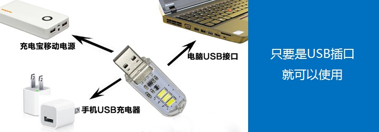 Đèn LED đêm USB bàn phím máy tính sạc đèn pha cho sinh viên ký túc xá đèn đọc sách 3 8 đèn hạt U đèn - USB Aaccessories quạt mini đeo cổ