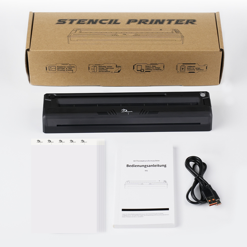M8 Portable Tattoo Thermal Transfer Machine Transfer Paper Printing Pattern Line Drawing Bluetooth Transfer Tattoo Printer Cross-Border M8 Portable Tattoo Thermal Transfer Machine Transfer Paper Printing Pattern Line Drawing Bluetooth Transfer Tattoo Printer Cross-Border