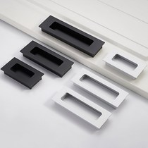 Embedded pair handle concealed door wooden door sliding door sliding door embedded handle invisible