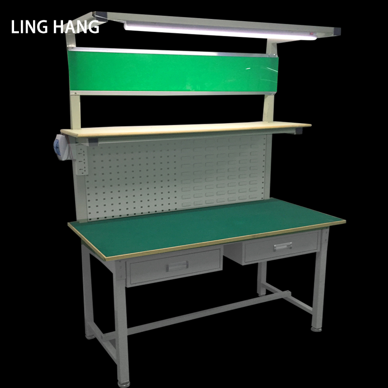 Antistatic bench with lamp bench assembly line operating table workshop working table maintenance table assembly production table