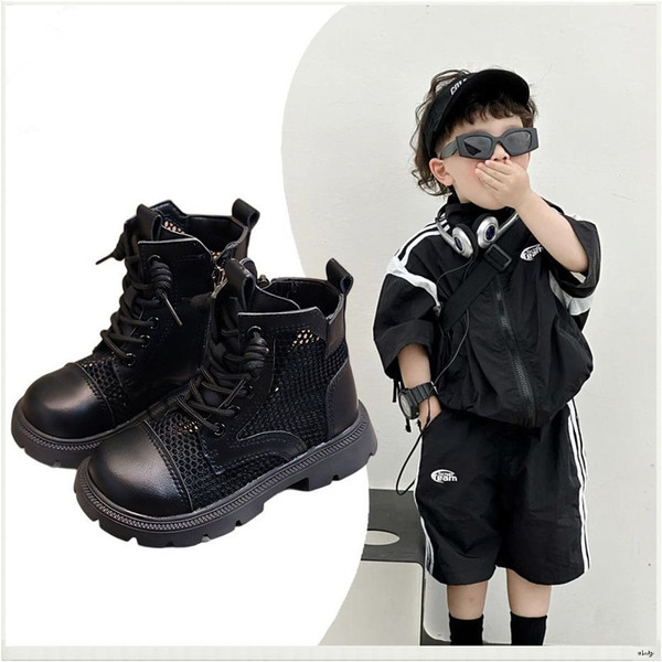 Children's Boots 2026 Autumn and Winter Martin Boots for Girls, Non-Slip Soft Sole, Runway Performance Dance Boots, Breathable Short Boots for Boys — 4