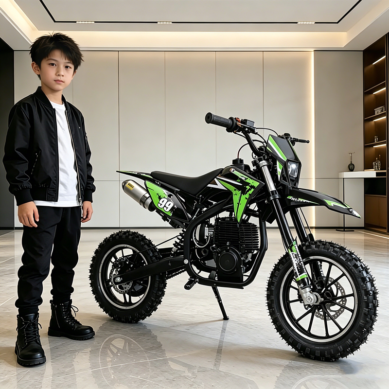 Houbang's New Four-Stroke 49Cc Mini Off-Road Motorcycle for Children, Small High-Performance Gasoline Version for Ages 6-11 Houbang's New Four-Stroke 49Cc Mini Off-Road Motorcycle for Children, Small High-Performance Gasoline Version for Ages 6-11