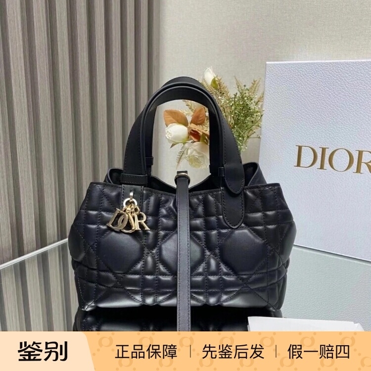 【Kkkk】Dior Dior Toujours Horizontal Small Single-Shoulder Handbag Tote Bag Native Bag