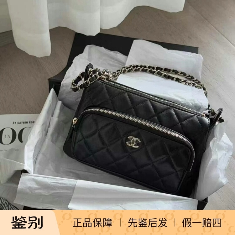 【Kkkk】Chanel Chanel 25C Quilted Leather Chain Lambskin Handbag Shoulder Bag Camera Bag