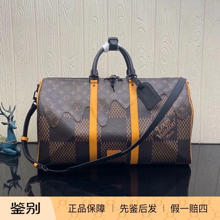【Kkkk】Lv Louis Vuitton Keepall 50 Collaboration Edition Handbag Shoulder Bag Crossbody Bag Travel Bag