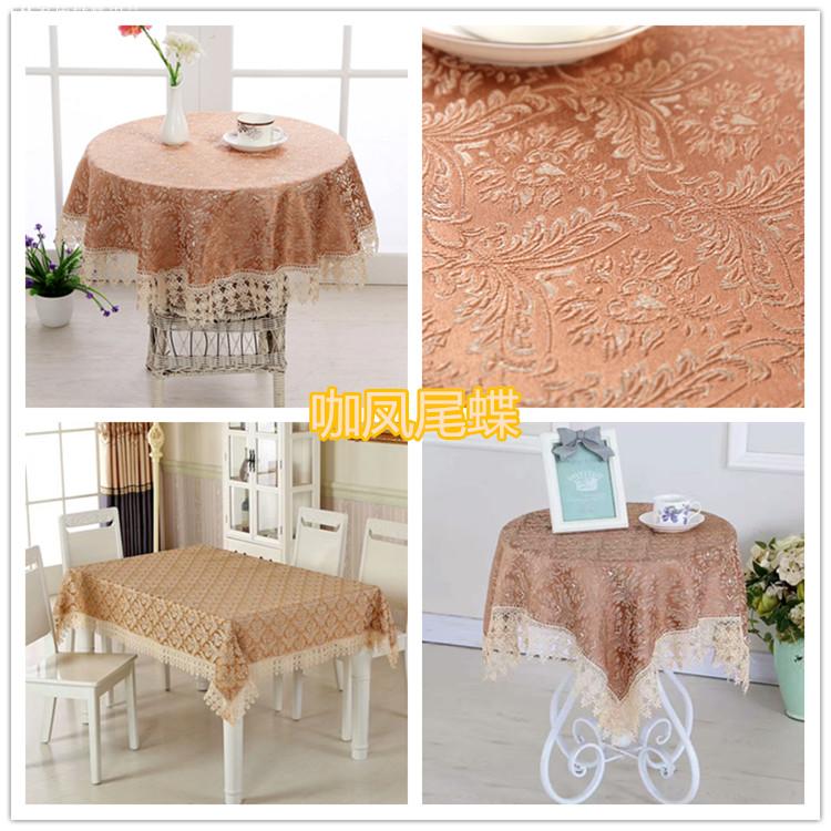 Tùy chỉnh mục vụ châu Âu ren lớn bàn tròn khăn trải bàn nhà vải tròn khăn trải bàn nhỏ tròn bàn vải hiện đại tối giản mẫu khăn trải bàn đẹp