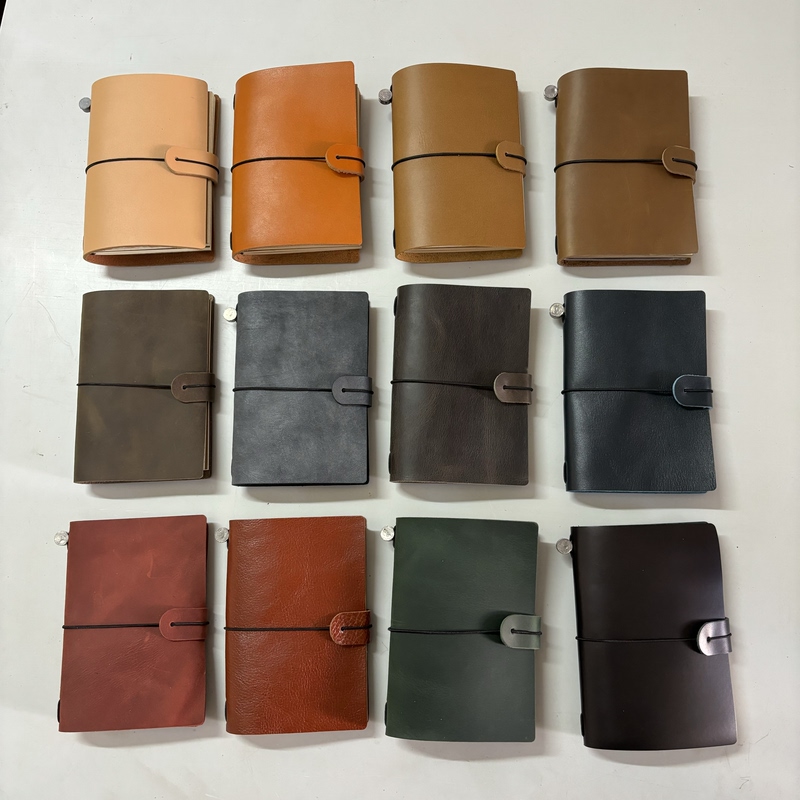 First-Layer Cowhide Notebook Tn_Passport Style Crazy Horse Leather Travel Genuine Leather Notebook Painting Graffiti Handmade Special Offer