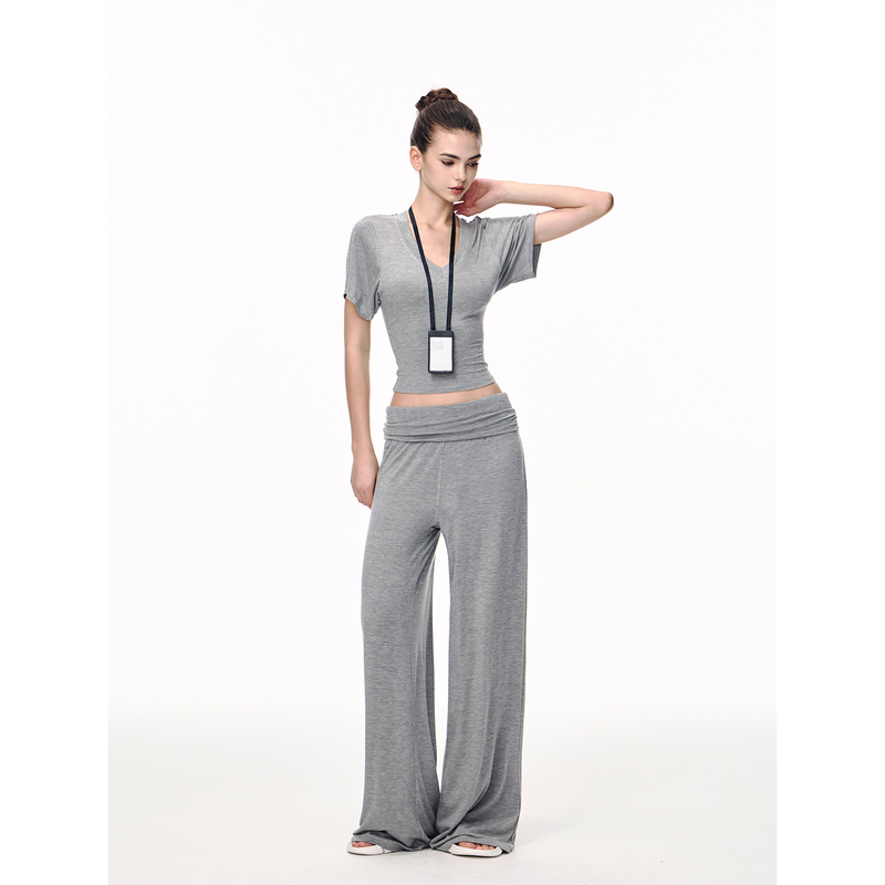 Jlaunt American Style Spicy Girl Sweatpants for Women, Summer Loose Fit, Vintage Straight-Leg Casual Pants, Floor-Length Wide-Leg Pants