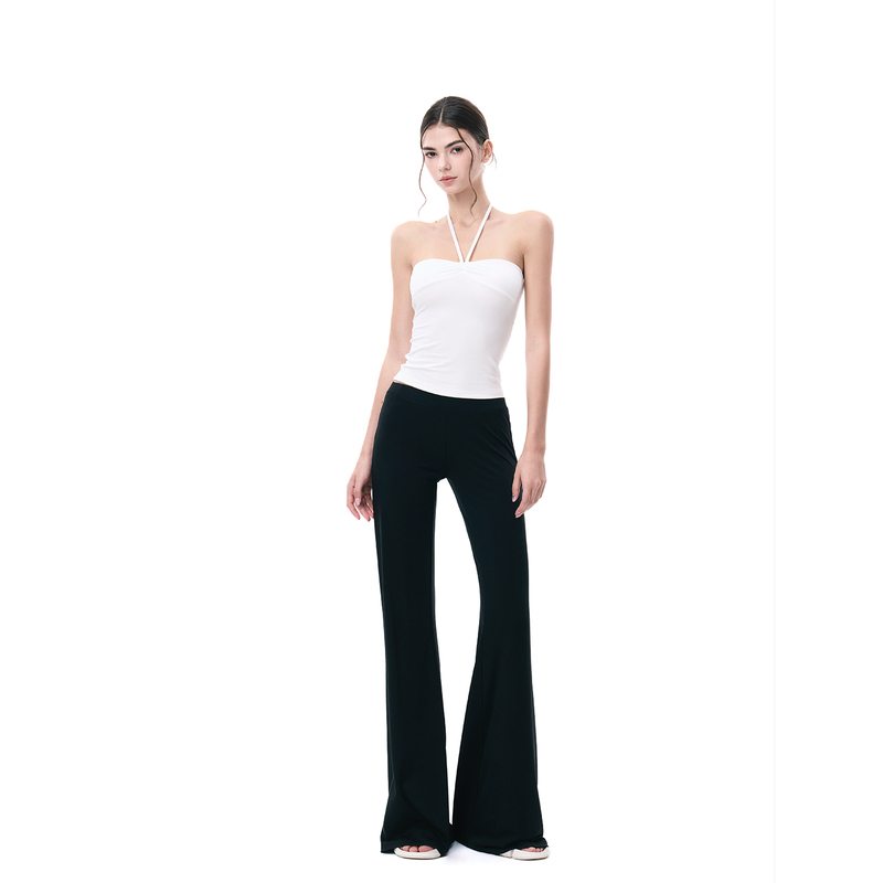 Jlaunt Modal Black Flared Pants for Women, Slim Fit, Versatile Straight-Leg Bell-Bottom Casual Pants, American Style Hot Girl Long Pants Jlaunt Modal Black Flared Pants for Women, Slim Fit, Versatile Straight-Leg Bell-Bottom Casual Pants, American Style Hot Girl Long Pants