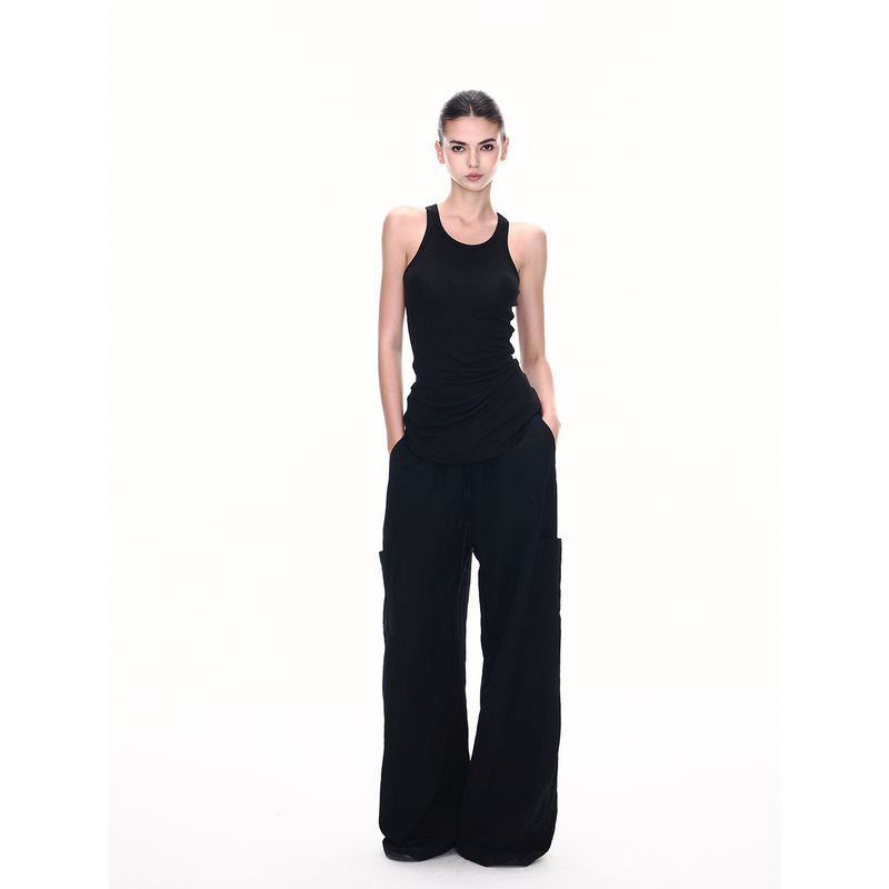 Jlaunt American Style Hot Girl Cargo Pants for Women, Summer Loose Drape Casual Pants, Parachute Pants, Floor-Length Wide-Leg Pants Jlaunt American Style Hot Girl Cargo Pants for Women, Summer Loose Drape Casual Pants, Parachute Pants, Floor-Length Wide-Leg Pants