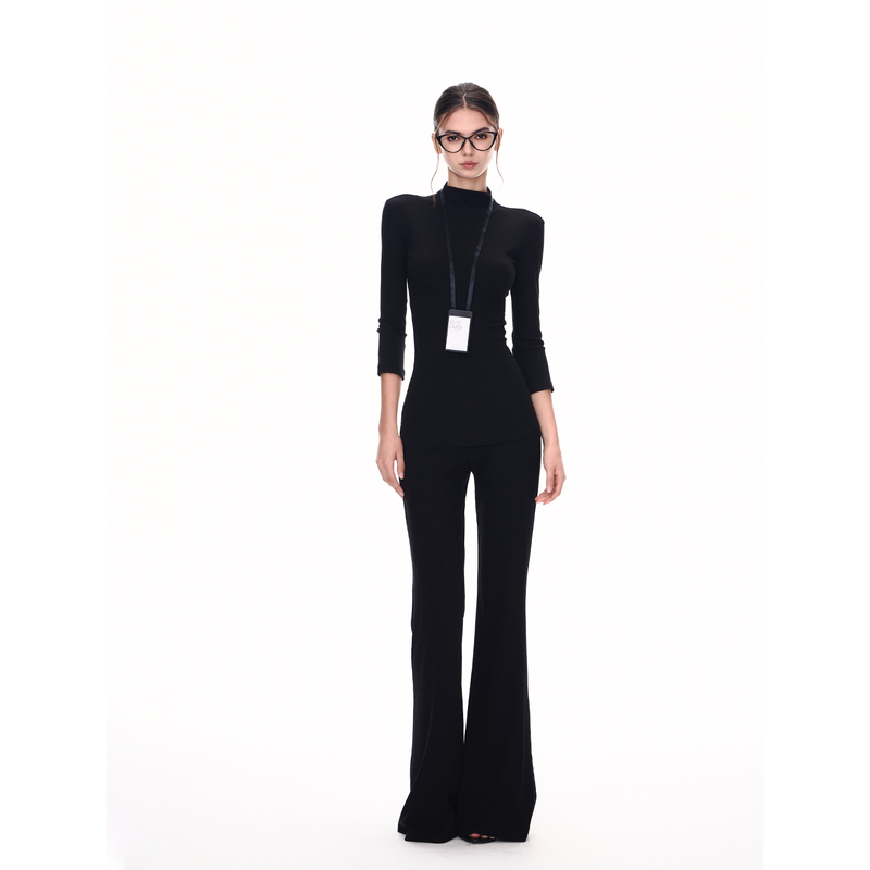 Jlaunt Black Flared Pants Women's Sports Pants Stylish Slim Fit Flared Pants Casual Pants Jlaunt Black Flared Pants Women's Sports Pants Stylish Slim Fit Flared Pants Casual Pants