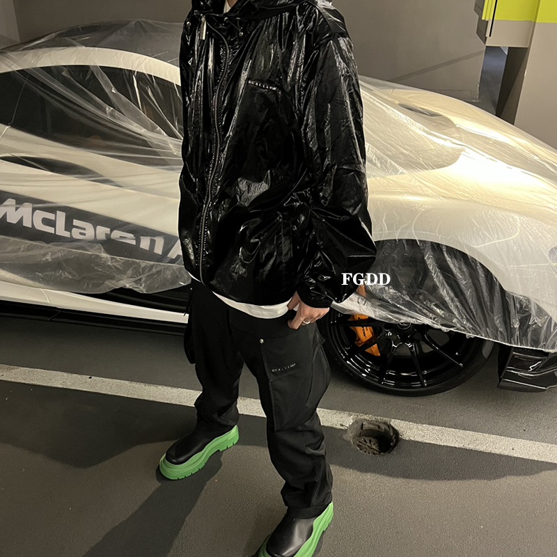 Rich Emperor's own 1017ALYX 9SM thin zipper hooded bright sunscreen clothing men's jacket windbreaker trend