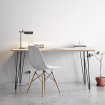  Modern minimalist desk and chair combination Student home bedroom laptop desk Nordic ins office writing desk