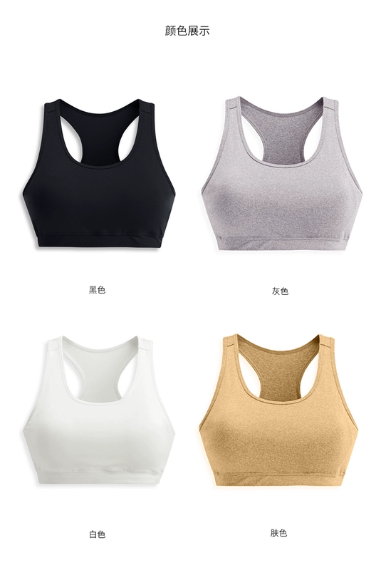 Không có vòng thép vành đai nữ pad pad cup một môn thể thao yoga đồ lót nửa ống trên cùng chạy bộ vest áo bra ống