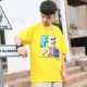 Jodie Dana Boys Summer T-shirt 2020 New Summer Hàn Quốc 13 tuổi cậu bé 16 tuổi ngắn tay áo mỏng - Áo thun