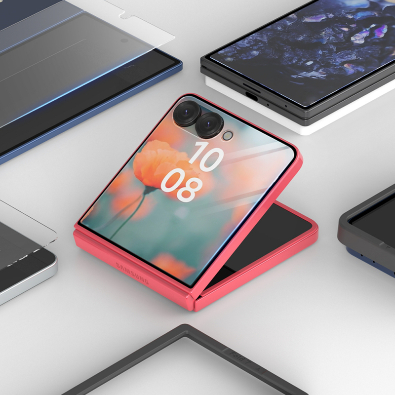 Korean Araree Is Suitable for Samsung Zflip7 Mobile Phone Screen Protector, Outer Screen Film, High-Definition Tempered Film, Anti-Peep Front Screen Protective Film, Z Flip7 Lens Film, Explosion-Proof Tempered Film, Glass Film, High-Definition