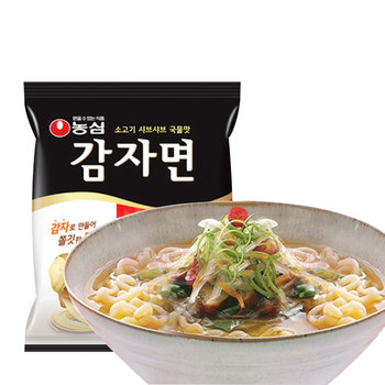 Korean Imported Food Nongshim Potato Ramen 117g Korean Drama Instant Noodles Instant Ramen Late-Night Snack Hot Soup Noodles
