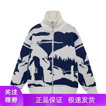 Xiao Zhans same style China Li Ning 2022 spring and summer mens and womens sports loose plus velvet cardigan knitted sweater AFDS225