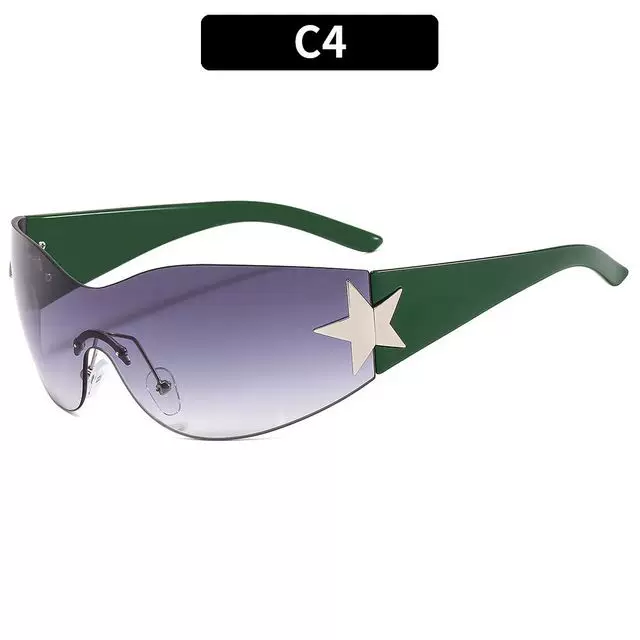 Очки солнцезащитные PUNK One PIECE SUNGLASSSES GOGGLE New Y2K RIMLESS SUN GLASSES