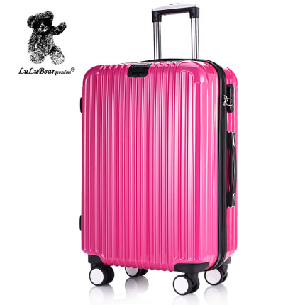 lulu熊行李箱女拉杆箱旅行箱万向轮密码学生20/24/28寸时尚皮箱子