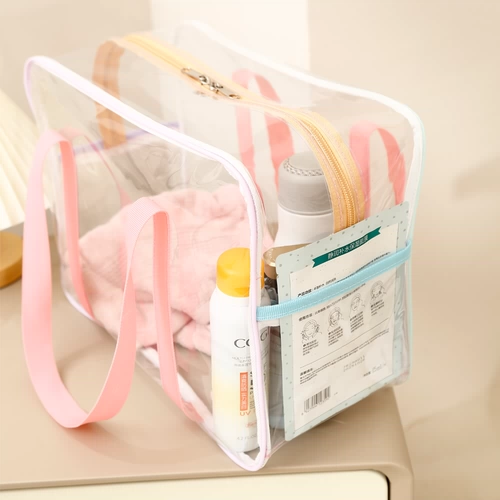 Вместительная и большая сумка через плечо из ПВХ, водонепроницаемая система хранения для плавания, пляжная льняная сумка