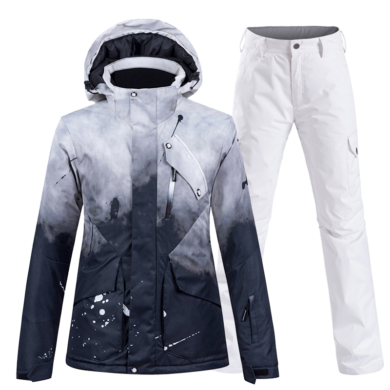 Outdoor snowboard suit women's suit outdoor ski suit waterproof warm thick winter snow country travel snow suit men