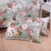 Gối vải cotton thô Một đôi gối bằng vải cotton cotton mùa hè gối vải mát mẻ 73 48cm không gối gối lông vũ Gối trường hợp