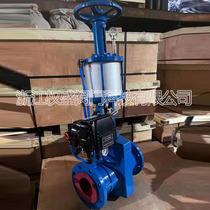 Quansheng Valve] GJ641X pneumatic pipe pinch valve GJ6K41X normally open pneumatic hose valve pinch valve dn