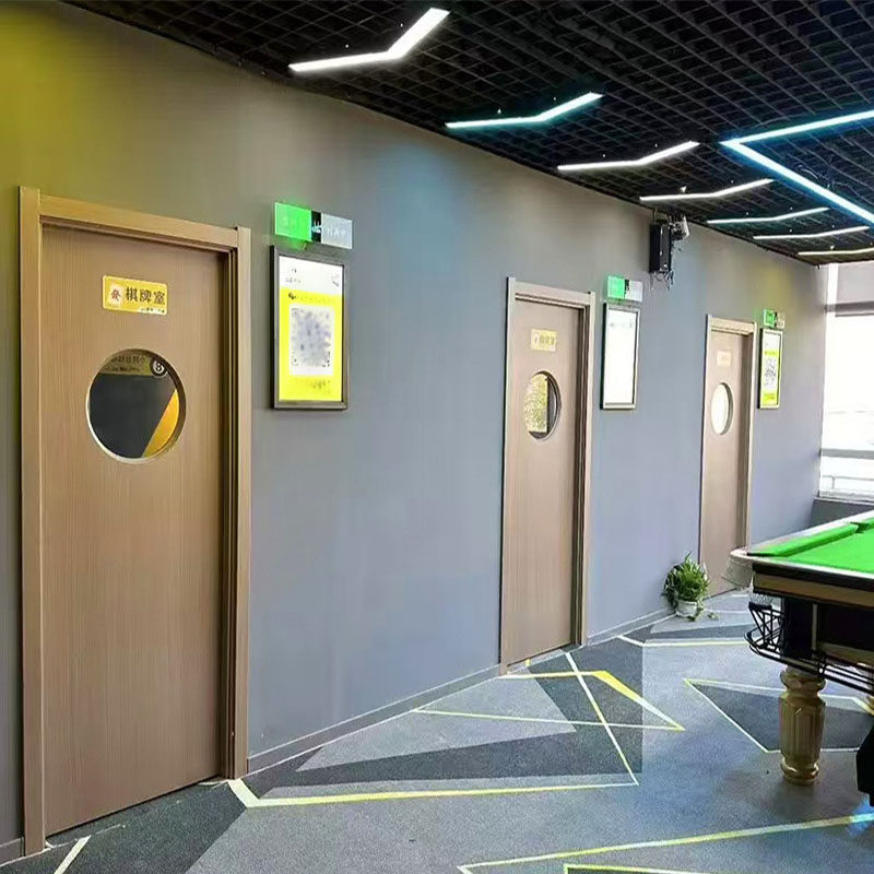 Chess and Card Room Door, Beauty Salon Training Class Wooden Door, Observation Port Interior Door, Cat Hole Door, Hospital Door, Project Door, Bedroom Door