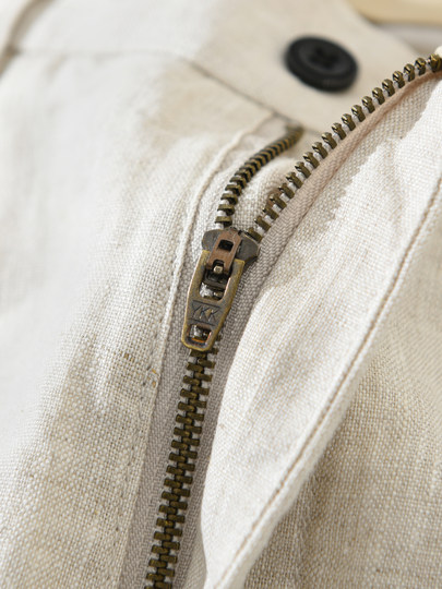 Japanese-Style High-End Yarn-Dyed Pure Linen Pants for Men, Thin, Breathable, Loose Straight-Leg Pants, Drapey Long Pants, Men's Casual Pants